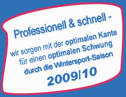 Wir sorgen mit der optimalen Kante...